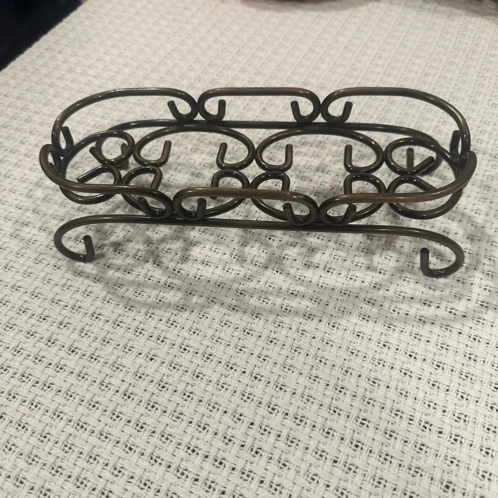 Metal Scrollwork Soap Holder Home Bronze Ornate‎ Vintage Victorian Decor Vanity